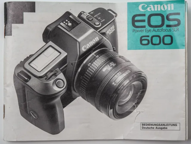 Bedienungsanleitung Canon EOS 600 Power Eye Autofocus SLR