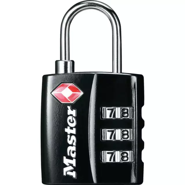 Masterlock TSA Combination Padlock 30mm Black