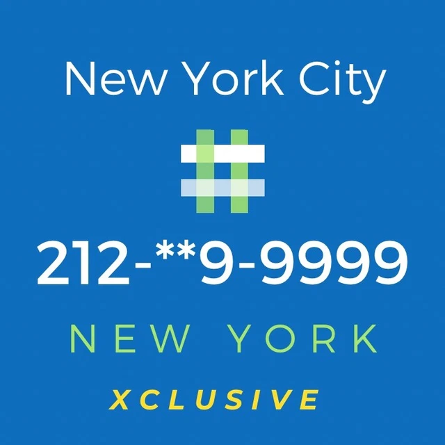 212 Area Code Phone Number - Rare Vanity Number [**9-9999]