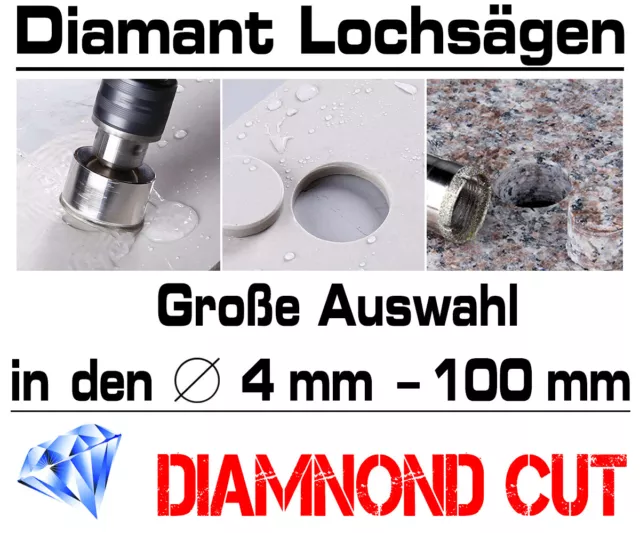 Granit Fliesen Diamant Bohrkrone Ø 44 mm Loch Bohrer Für Glas Keramik Marmor 2