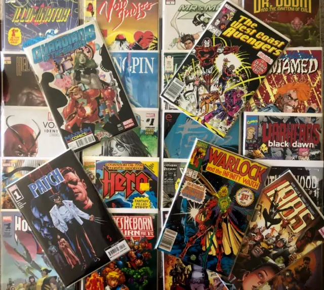 25 All Marvel #1 Issues! Warlock & Infinity Watch! Wc Avengers! Gotg Variant! +