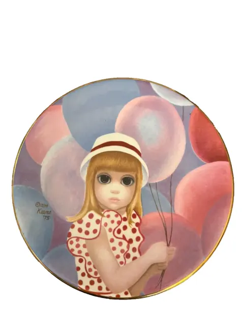 Margaret Keane Big Eye Balloon Girl Collector Plate First Edition Grossman