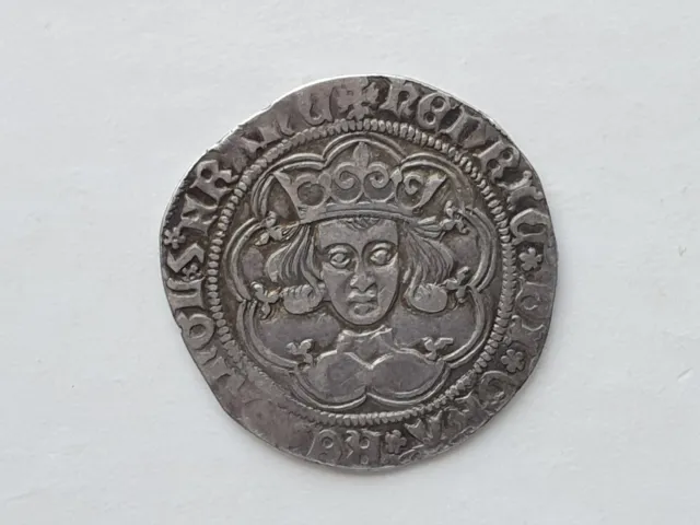 Henry VI Hammered Silver Groat - Rosette-mascle