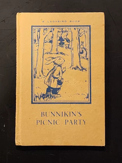 Rare Bunnikin's Picnic Party Ladybird Book - 1949 8th Edition Series 401