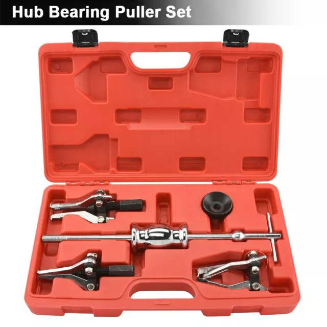 Hub Bearing Puller Set 5pcs Triple Leg Gear Bearing Removal Tool w/ Slide Hammer