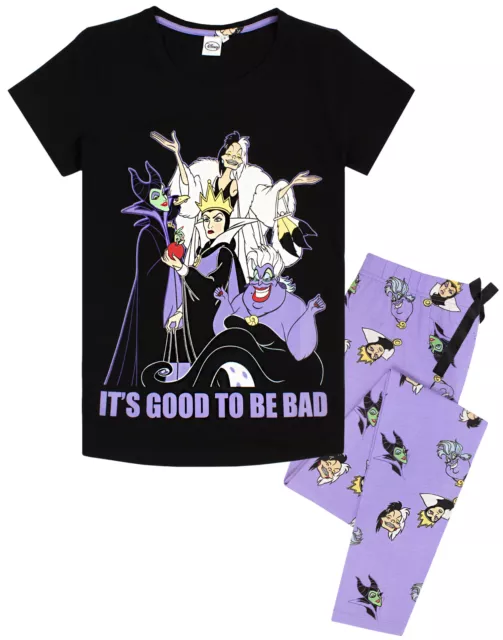 Disney Villains Pyjamas Womens Lounge-pants & T-Shirt Pjs Set