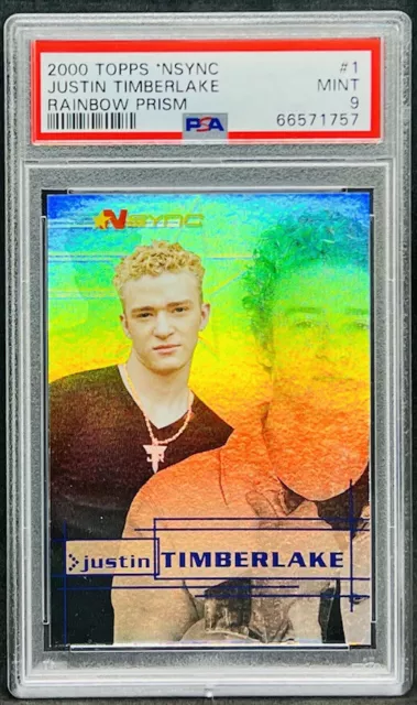 Justin Timberlake 2000 Topps NSYNC Rookie Card #33 RC No Strings Attached N  Sync