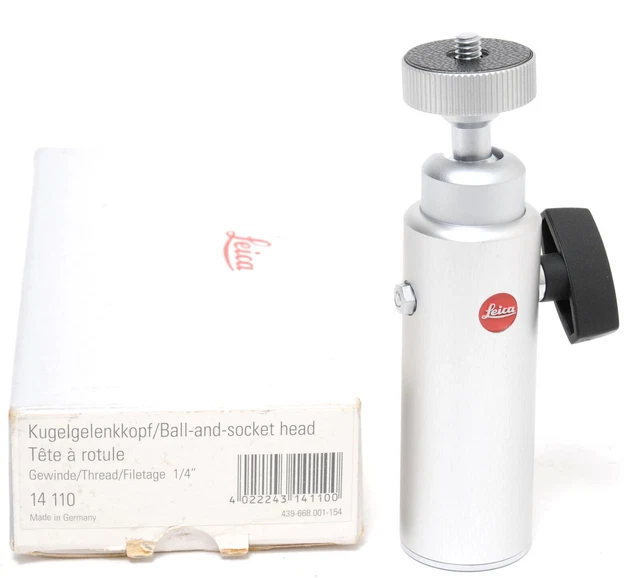 Cabezal de bola y zócalo Leica en caja 14110 como nuevo
