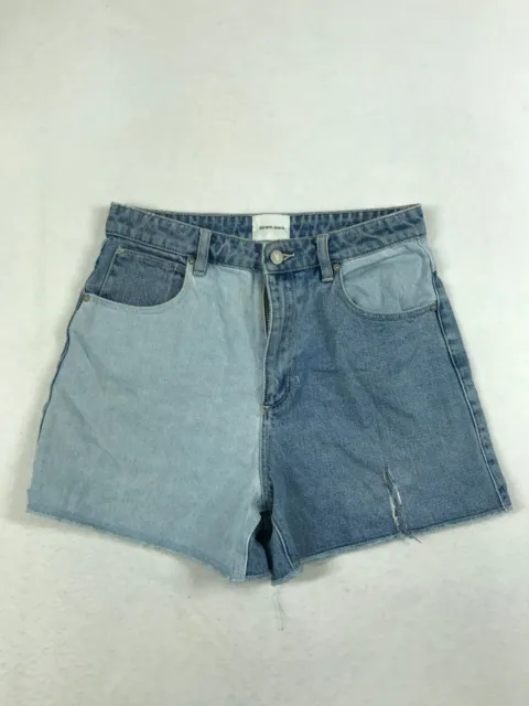 Abrand Jeans Blue Denim Shorts Womens Cotton Size 26 Casual Zip Pockets