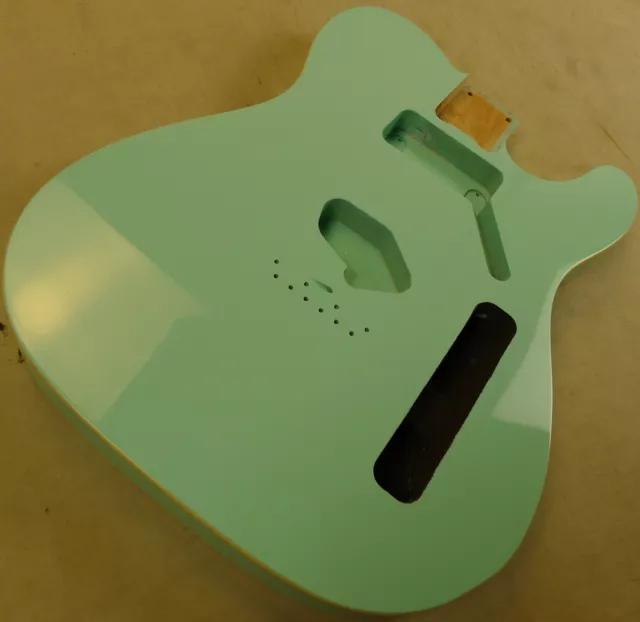 Tele Body 3 Pieces North American Alder Surf Green W Binding Humbucker ≦2.2kg