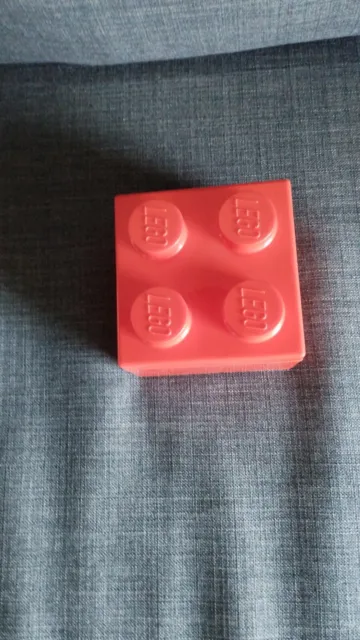 LEGO 2x2 RED Storage Brick Storage Snack Box Blue 853234  BRAND NEW