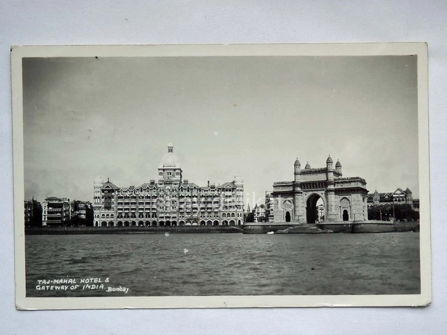 INDIA BOMBAY MUMBAI Taj Mahal Hotel Gateway old postcard