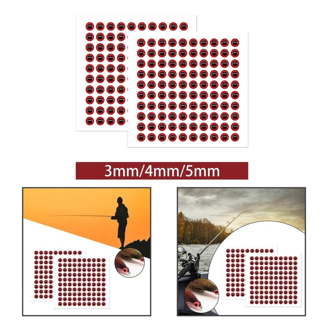 200 Yeux Holographiques 4D Pour Leurres – Matériau époxy, 3mm à 12mm, Pêche