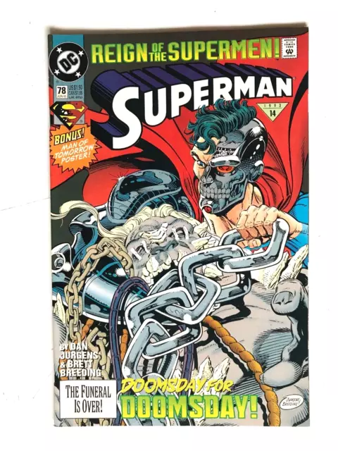 Modern Age Dc Comic: Reign Of The Superman June 1993:  No. 78