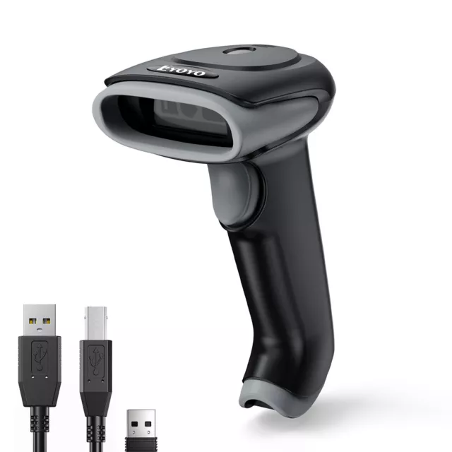 Eyoyo 2D Wireless Barcode Scanner Bluetooth Handheld Barcode Reader 2D 1D QR