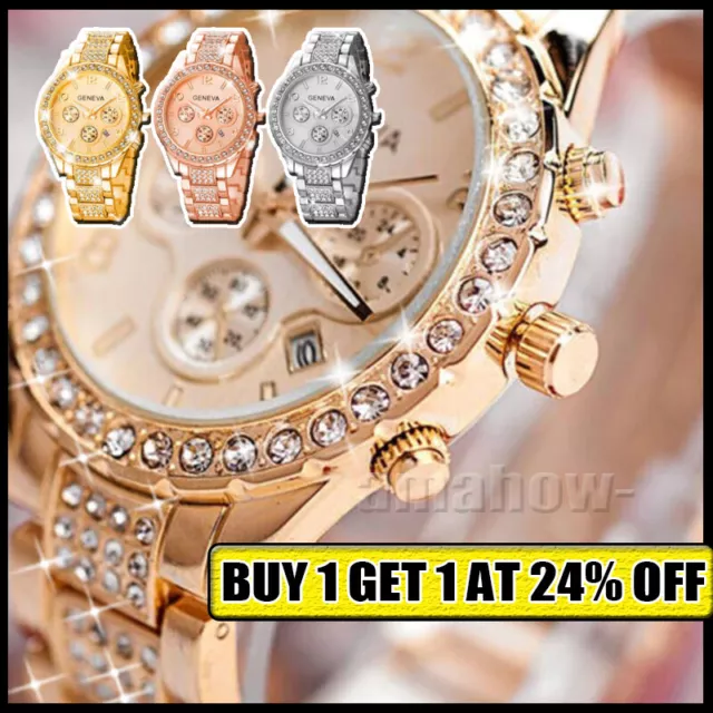 Crystal Diamante Women Quartz Ladies Wrist Watches Rhinestone Watch Fashion Gift