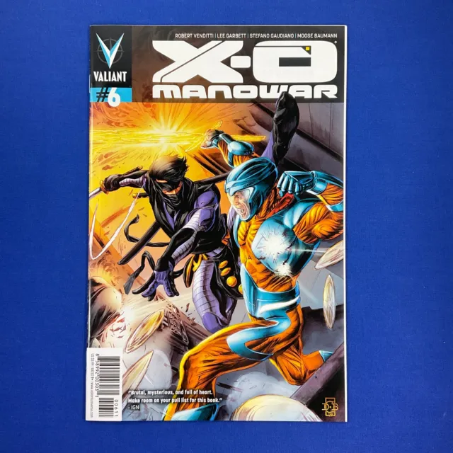 X-O Manowar #6 Cover A First Printing VALIANT COMICS ENTERTAINMENT 2012 Ninjak