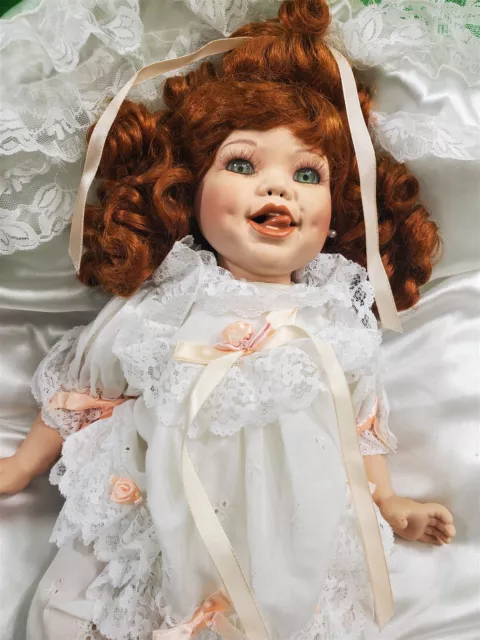 Duck House Heirloom Porcelain Doll ~ Red Hair ~ Vanessa ~ COA