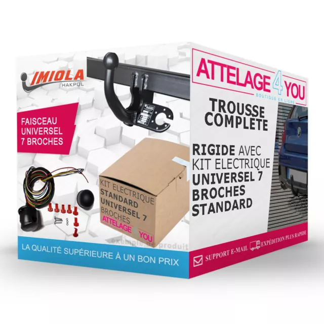 ATTELAGE fixes pour Dacia Logan I berline 2004-2012 +faisceau standard 7 broches