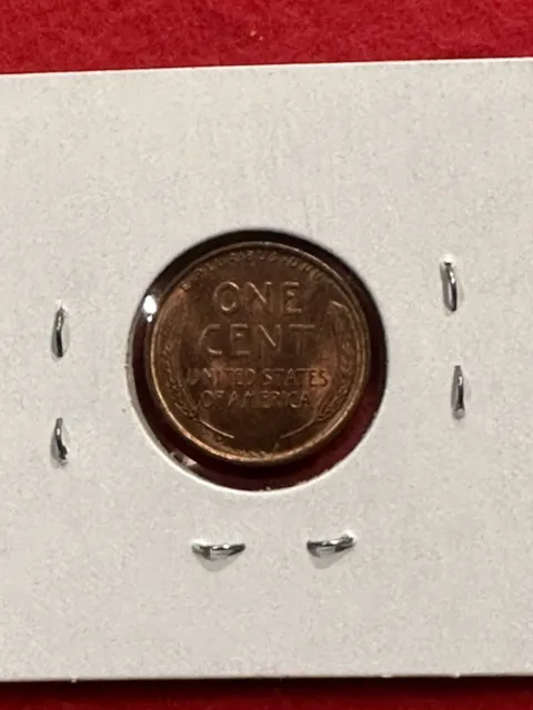 Uncirculated Red 1909 VDB Philadelphia Mint Copper Lincoln Wheat Cent 2