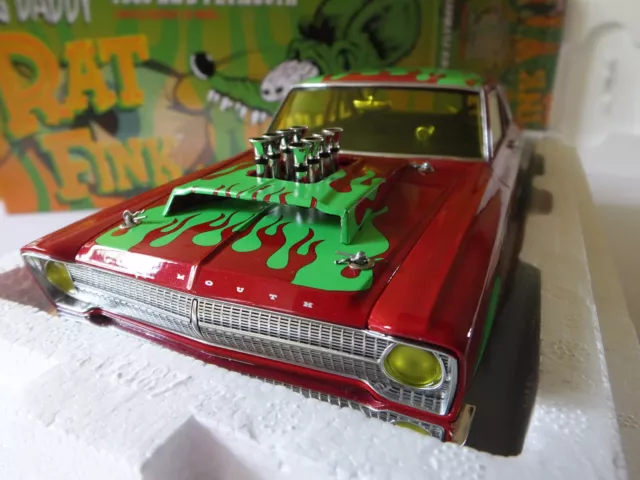 ACME 1/18 1965 AWB Plymouth Big Daddy Rat Fink LTD A1806508 New GMP