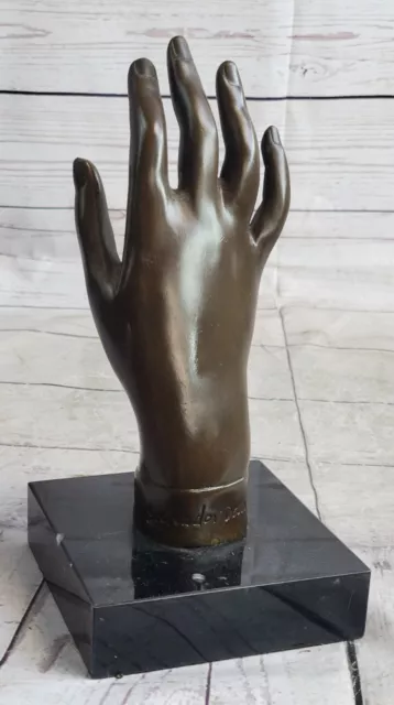 Salvador Dali Inspiré Femme Main Bronze Sculpture Complexe Figurine