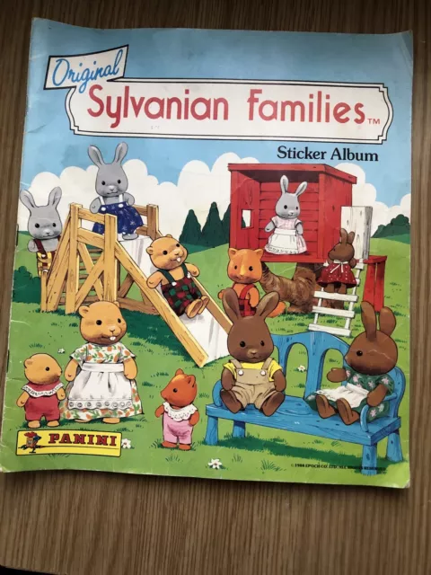 Vintage Original Sylvanian Families Panini Sticker Album 1988 Part Complete