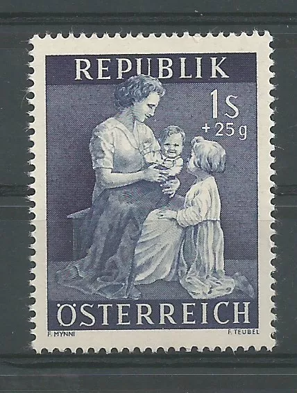Österreich 1954 Gesundheitsfürsorge 1 Schilling + 25 Groschen **