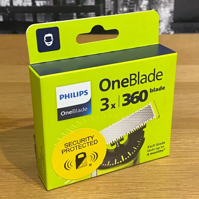 Philips OneBlade 360 Pack of 3 x Replacement Blades Shaver Trimmer New & Sealed