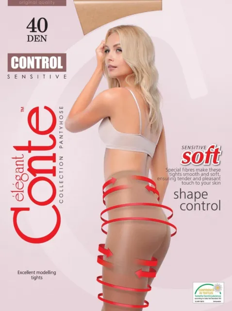 Conte Tights Sheer to Waist Hipster Low-Rise Pantyhose with Adjustable  Belt, Top 40 Den