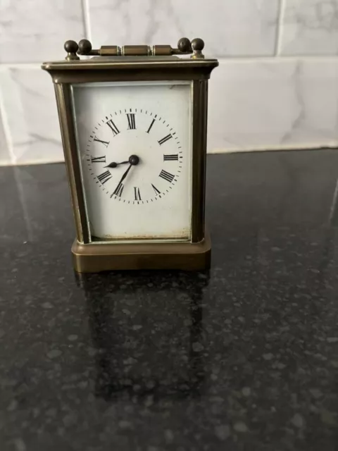 Antique Carriage Clock, Good Untouched Condition & Working Order. No Key