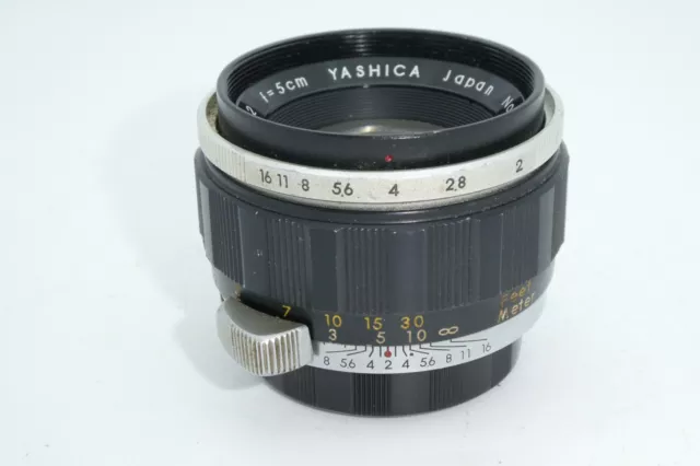 Yashica Auto Yashinon 5cm f/2 Lens (Tomioka) M42 Mount 50mm Prime Lens