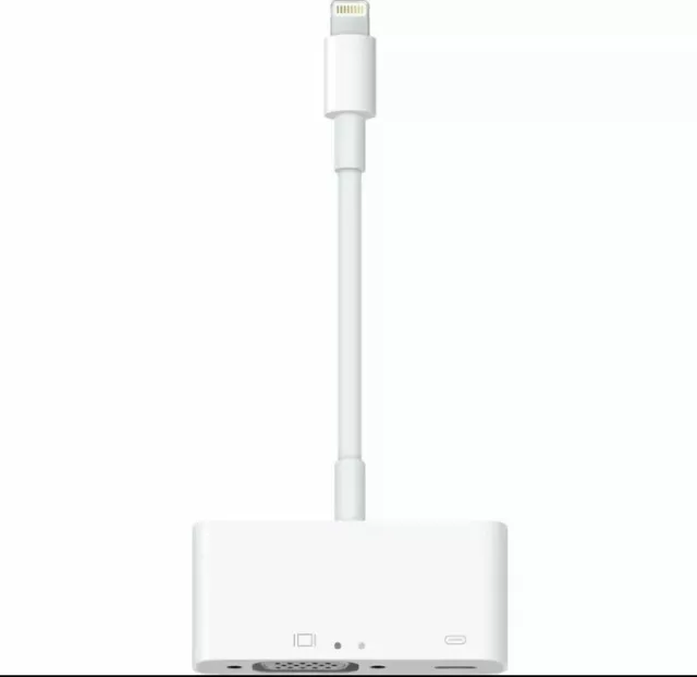 Apple Lightning auf VGA ADAPTER A1439 WEISS MD825AM/A Funktioniert getestet