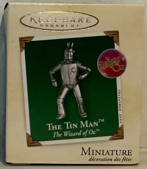 2002 Hallmark Keepsake Miniatures The Tin Man - The Wizard of Oz - Ornament