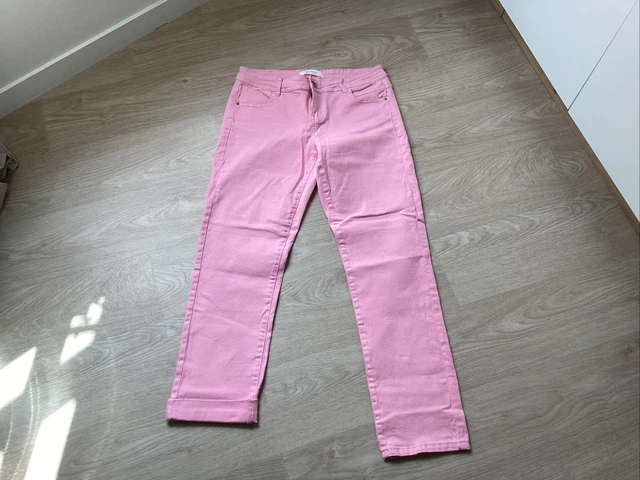 Jean pantalon chino PROMOD taille 40 rose comme neuf