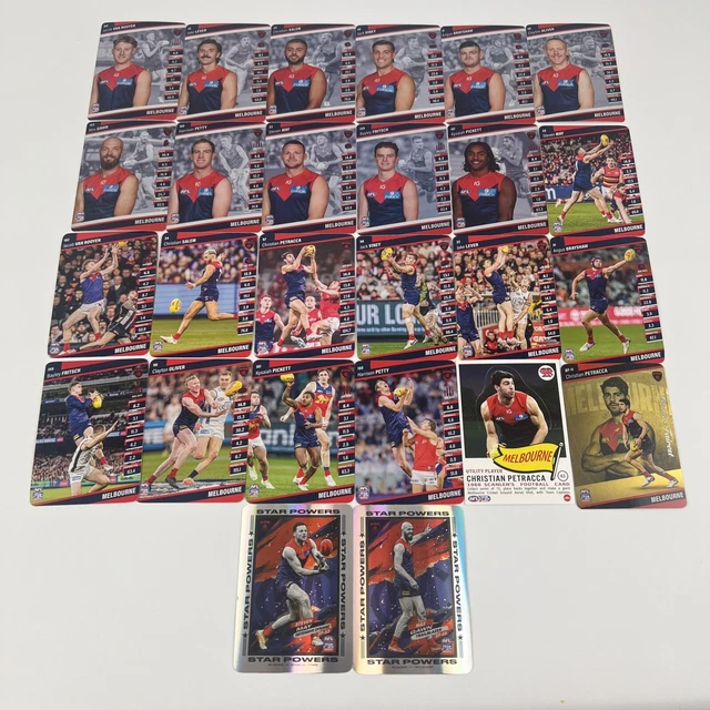 2025 AFL TEAMCOACH Melbourne Demons Bundle Common Silver Scanlen Best