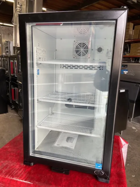 NEW Counter Top 1 Glass Door Drink Display Cooler Refrigerator IDW G-7F #8667