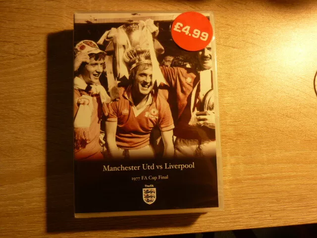 MANCHESTER UNITED VS LIVERPOOL 1977 FA CUP FINAL DVD  Brand New Sealed R0 RARE