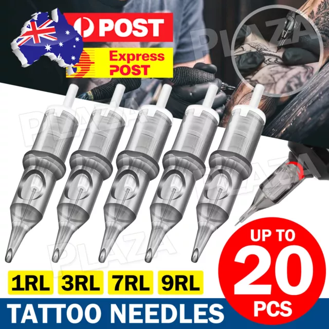 5/10/20 Pcs Disposable Tattoo Needle Cartridges Sterilized Round Liners Shaders