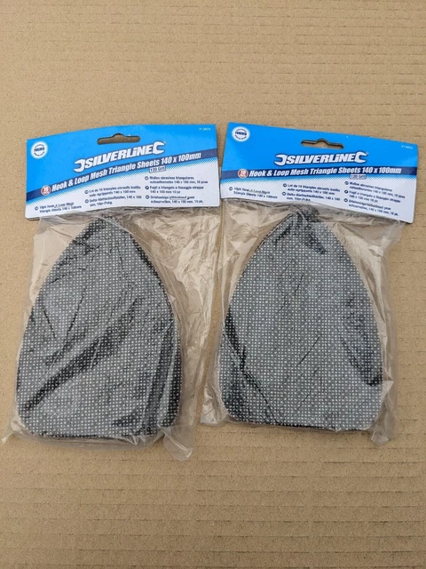 2 Paquetes (20 Hojas) Plata 140 X 100Mm Gancho Y Malla De Bucle Hojas Triángulo 120G