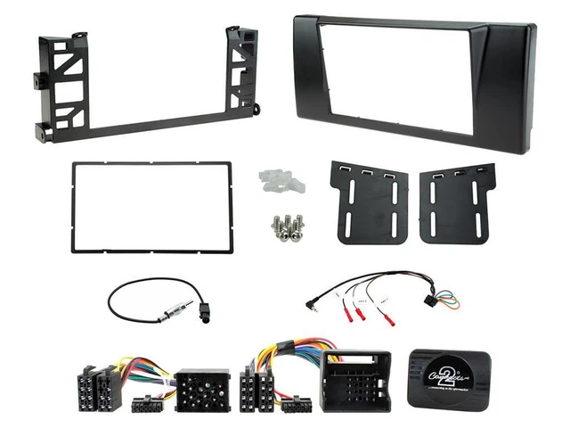 Single DIN Radio Stereo Fascia Fitting Kit / Trim Adaptor For Mercedes - Black MOTORGUARD MB01KIT