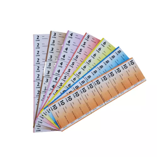 3000 6 Game / Page Bingo Books 12 To View Value Ticket Like Jumbo Bold Numbers