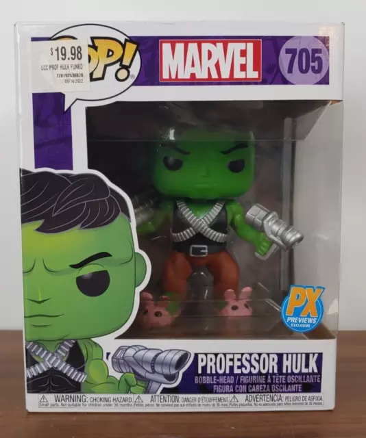 NEW FUNKO POP Marvel #705 Professor Hulk GITD Glow Chase PX Previews ...