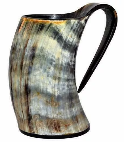 Medium Ox Horn Tankard Horn Mug Cup Beer Glass Viking Drinking Vessel