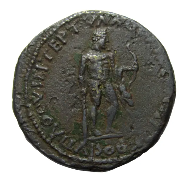Moesia Inferior, Ae 28. Nikopolis Ad Istrum. Septimius Severus 193-211 Ad. Rare.