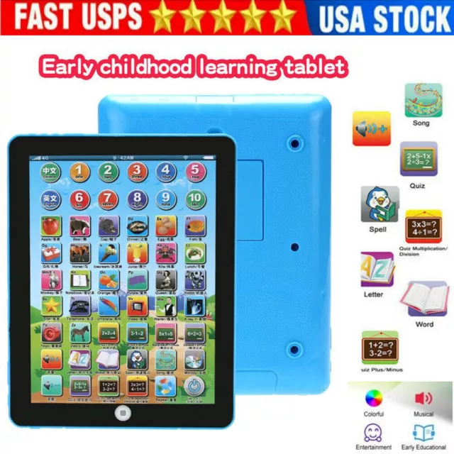 MINI PAD Educational Learning Toys Children Kids TABLET Gift For Girls Boys Baby