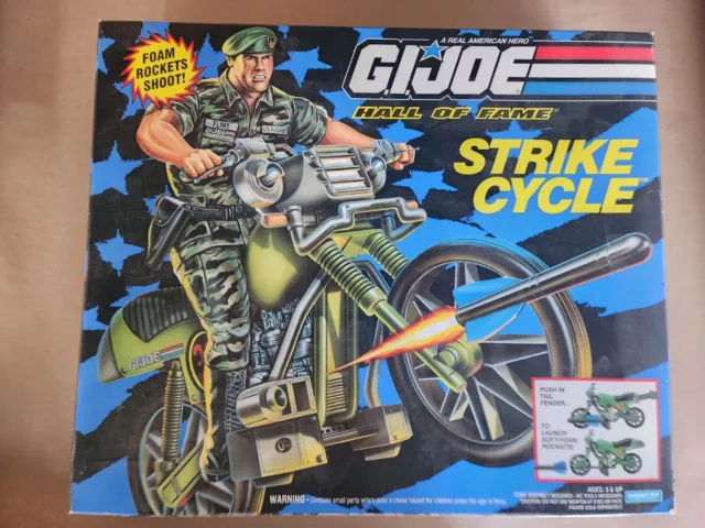 GI Joe Hall of Fame STRIKE CYCLE Motorcycle Combat 1994 New old stock Hasbro