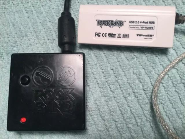 Rock Band Guitar Hero Fender Stratocaster Reciever Dongle & 4 Port Usb,Vfr822151