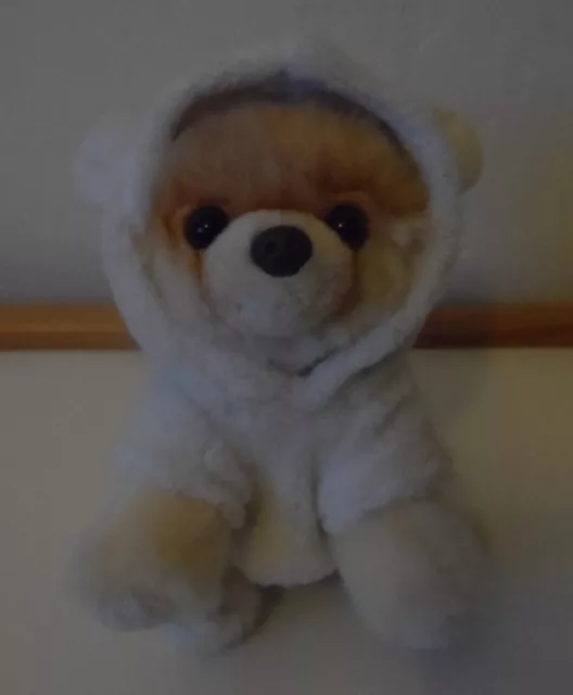 Gund Itty Bitty Boo Cute Dog in White Bear Coat Suit