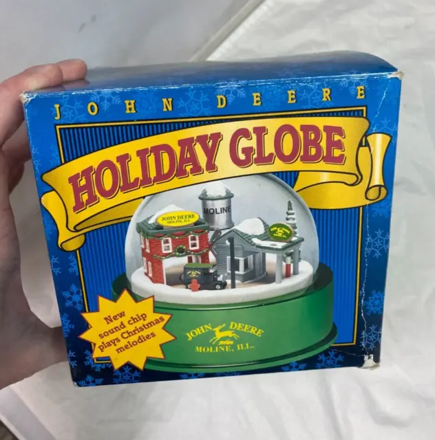 Vtg 1998 Ertl Collectibles John Deere Holiday Globe #5118DO, Tested Works
